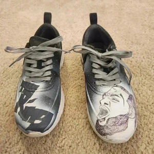 Nike Custom LeBron James Womens Sneakers Black Grey King Of Basketball Womens 6